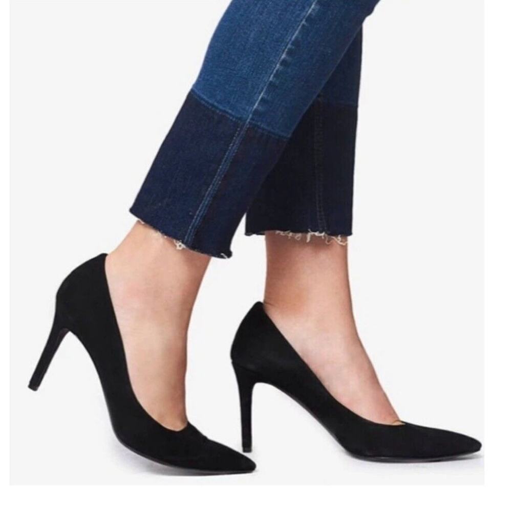 Anine Bing Elly Pump Heel Suede Black Size 38